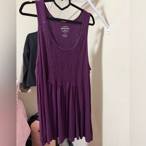 torrid Purple Smocked Tank